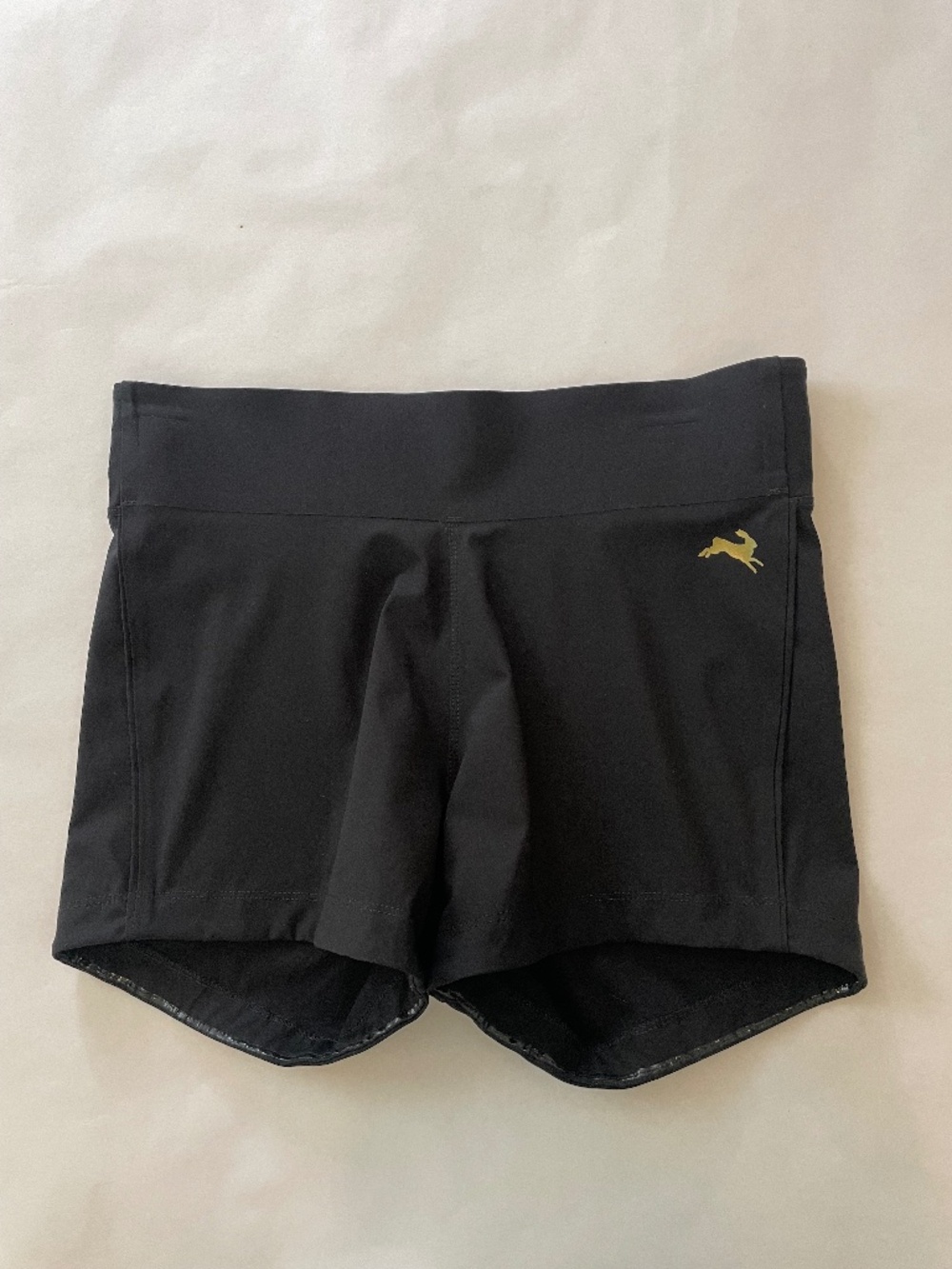 Tracksmith Bell Lap Shorts, Black Compression Running 2" Inseam, Women's Large